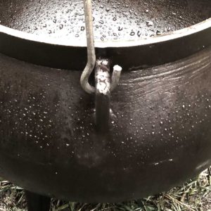 Large Cauldron - pig's ear detail for handle